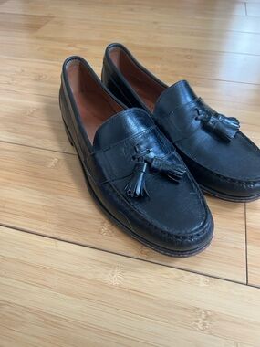Allen Edmonds Schreier Tassel Loafers Black Leather Men’s 11.5 D USA Dress Shoes